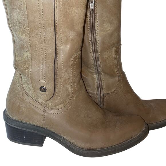 Calvin Klein Raelin 2 Leather Tall Boots 6 - Picture 5 of 13